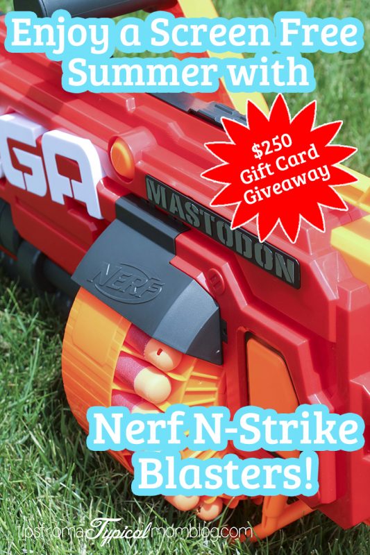 Enjoy a screen free summer with Nerf + Giveaway