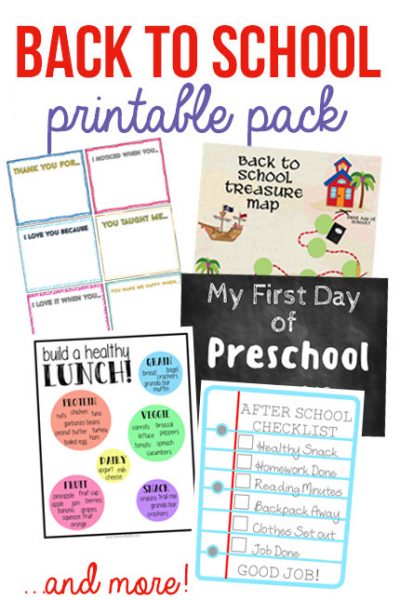 Back to School Printable Pack for Moms