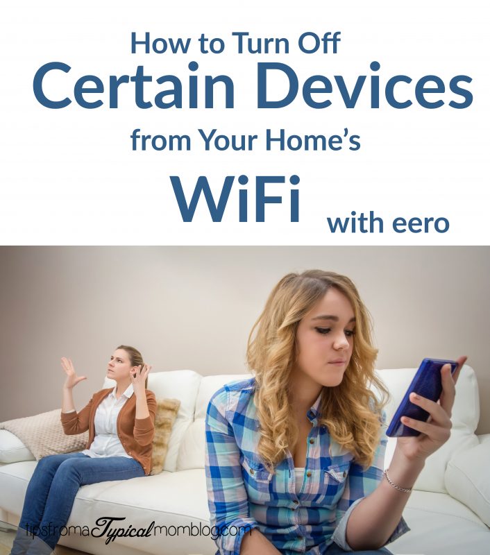 How to turn off certain devices from your homes wifi