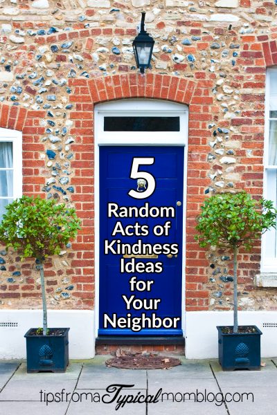 5 Random Acts of Kindness (RAOK) You Can Do for Your Neighbor + Blue Bunny Coupons