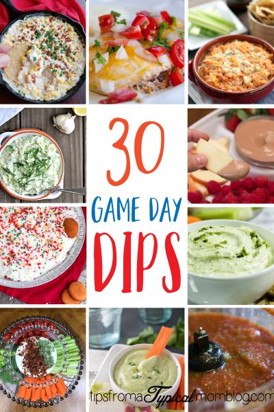 Football Game Day Party Dips