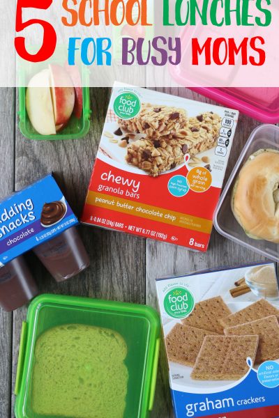5 School Lunch Ideas for Busy Moms