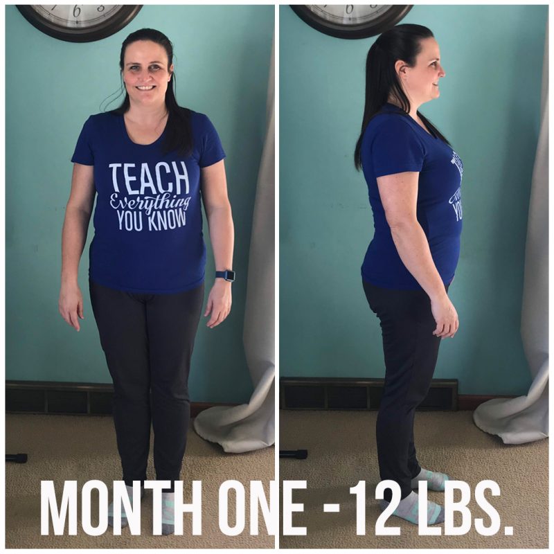 Weight Loss Journey End of Month One