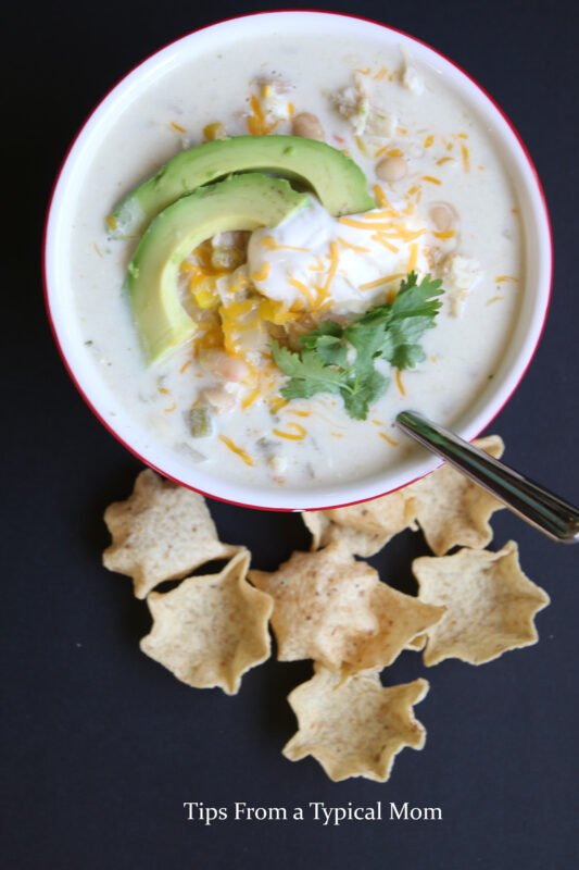 Crock Pot Slow Cooker White Chicken Chili Easy