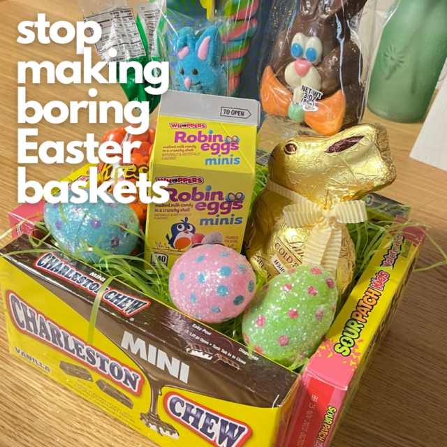 How To Make an Easter Basket Out Of Candy Tips from a Typical Mom