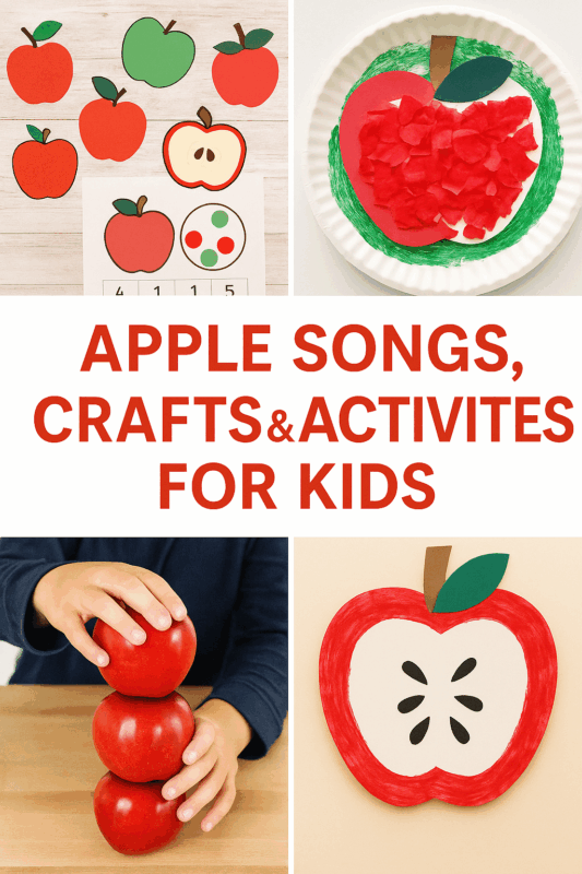 Apple Songs Crafts and Activities for Kids