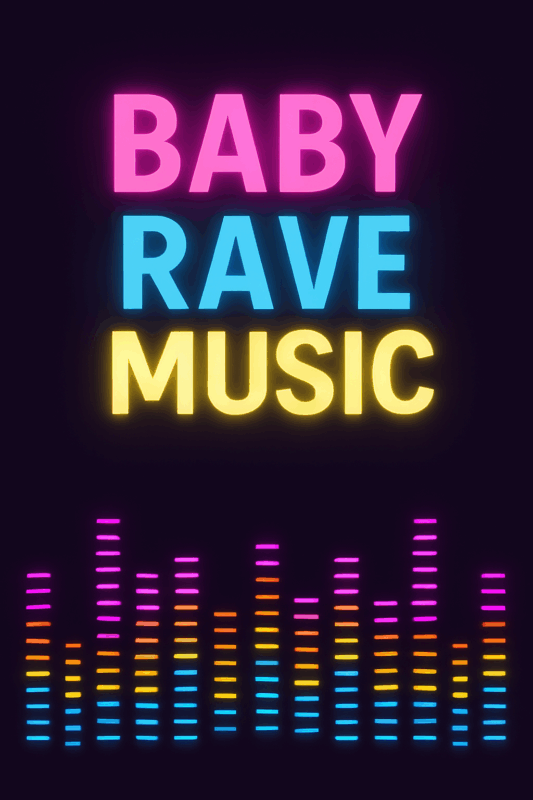 Baby rave music and dance party
